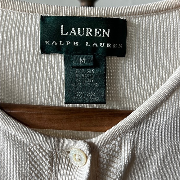 Ralph Lauren LRL Silk Sweater Blouse Size Medium - Picture 2 of 3